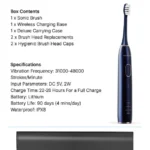 Zak Dental Wellness³² Sonic Brush Specifications